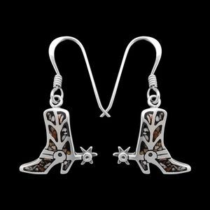 Western Spurs Earrings • 925 Sterling Silver • Handmade Jewelry for Cowgirl...